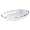 Khay nướng thủy tinh oval 345x248x64mm