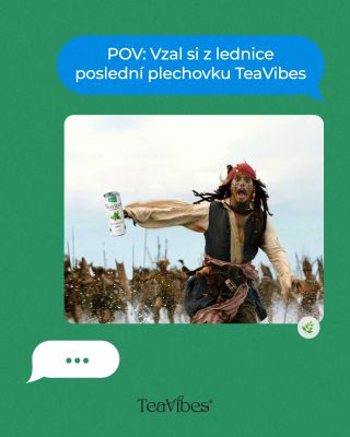 💡TIP od TeaVibes: Když bereš z lednice poslední plechovku, dej tam jednu prázdnou, ať tě nikdo nenačape! 🤭👀 #teavibes