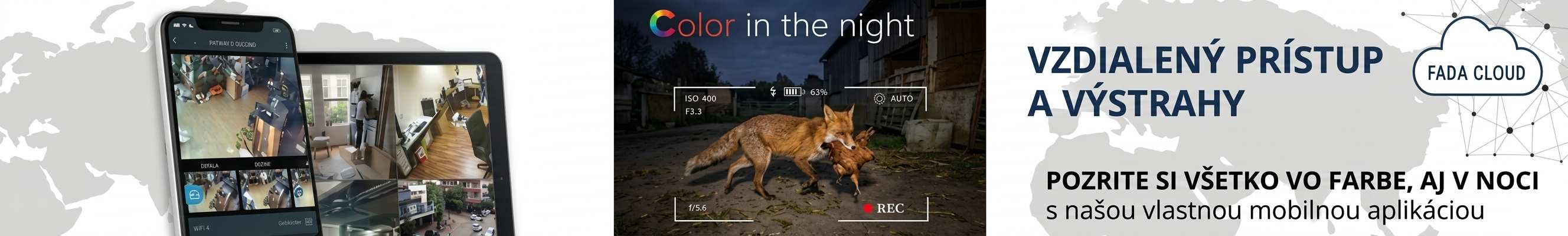 Kamerový systém Tecam s farebným nočným videním Color in the night a vlastnou mobilnou aplikáciou