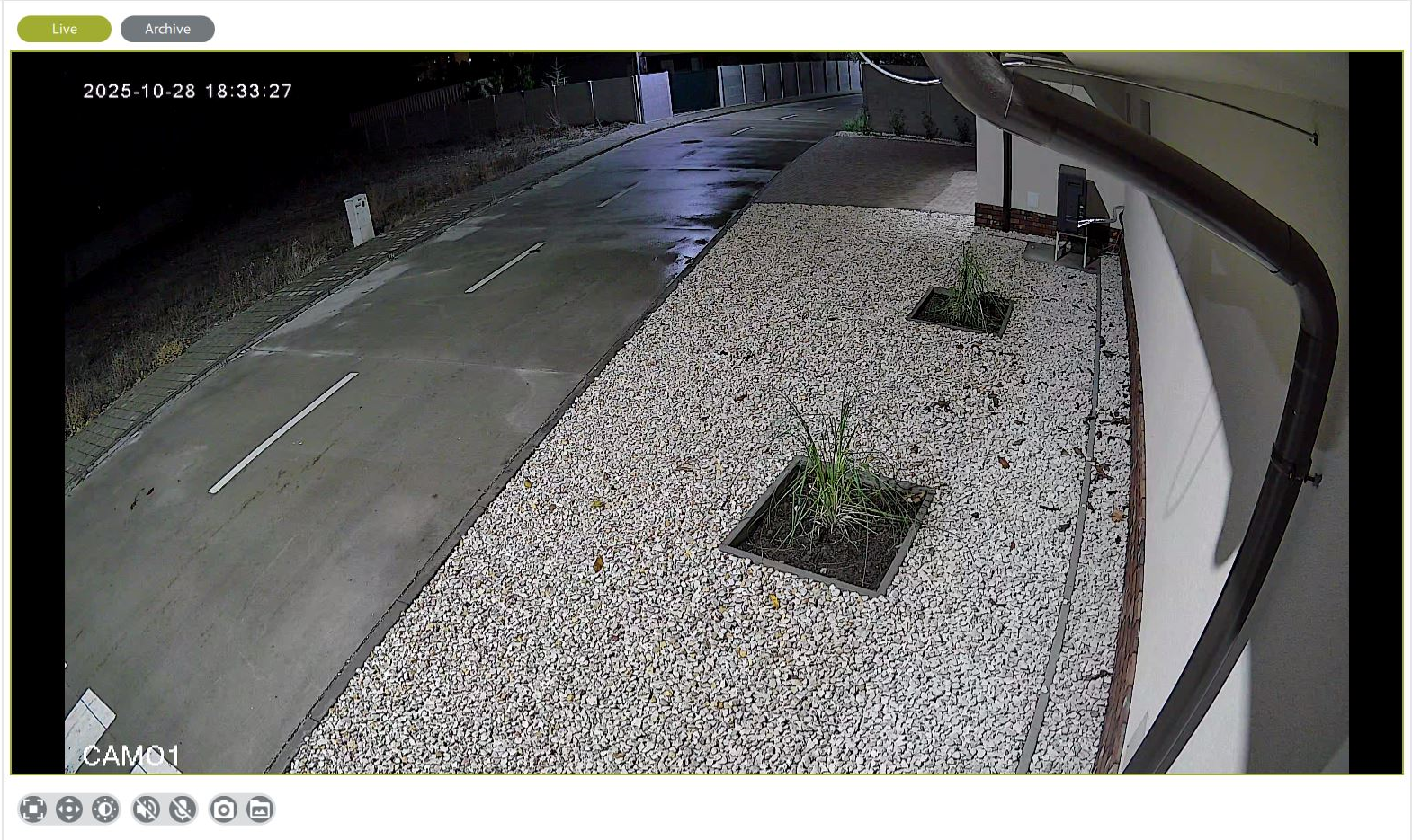 Ukážka kamerového záznamu