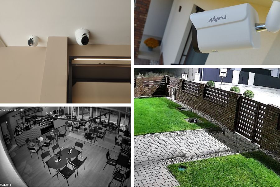 Rôzne typy IP kamier a ich zorný uhol