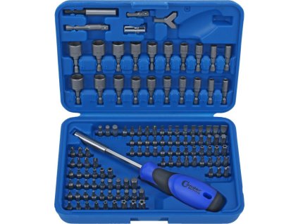 Sada bitů se šroubovákem 1/4", 122 ks