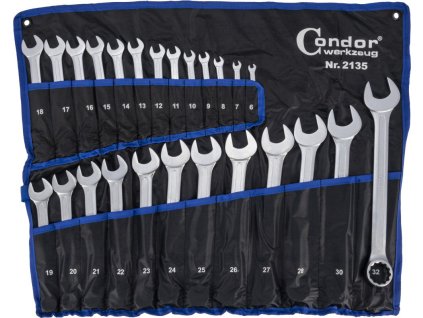 Očkoploché klíče, sada 25 ks