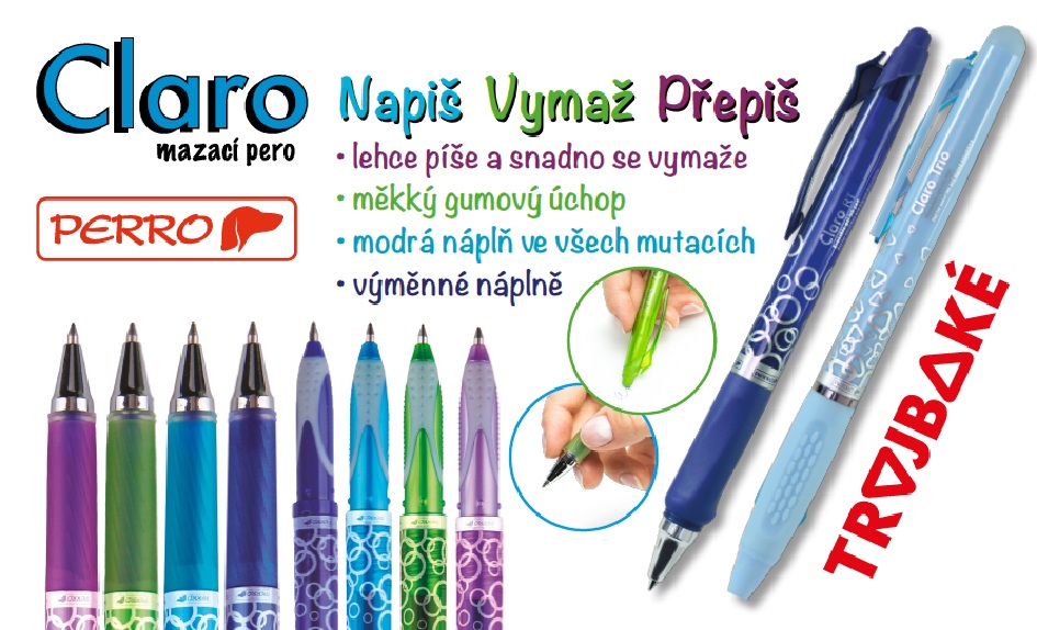 Perro mazací pera pro školáky