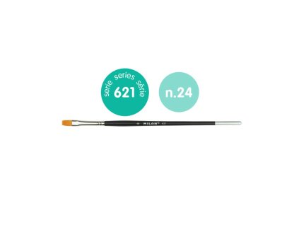 MILAN/621 Series Premium Synthetic brush, flat, short handle/0462124_01.jpg