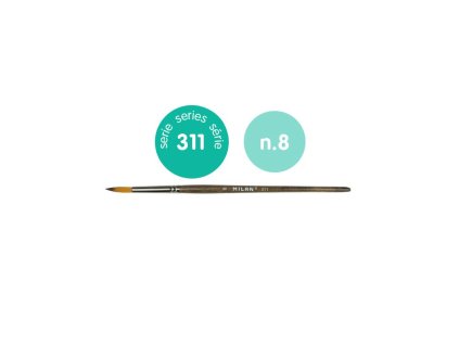 MILAN/311 Series Synthetic brush, round, short handle/80468_01.jpg
