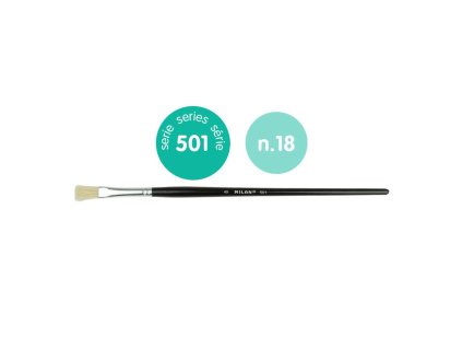 MILAN/501 Series Bristle hair brush for handicraft work and decoration flat short handle/80378_01.jpg