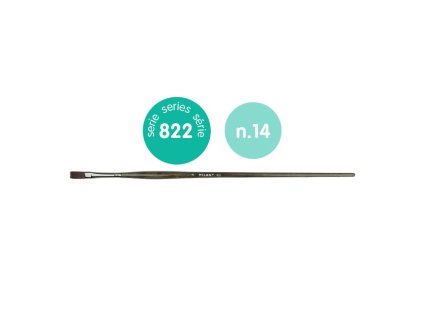 MILAN/822 Series Synthetic hair brush for oil and acrylics flat long handle/0482214_01.jpg