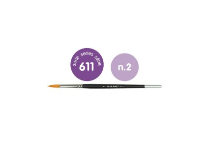 MILAN/611 Series Premium synthetic brush round short handle/0461102B_01.jpg