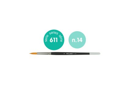 MILAN/611 Series Premium synthetic brush round short handle/0461114_01.jpg