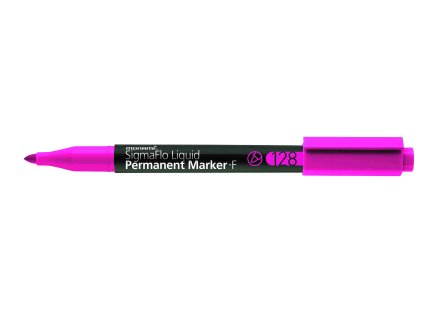 MONAMI/SigmaFlo Liquid Permanent Marker 128/128(F)-Pink.jpg