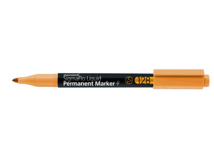 MONAMI/SigmaFlo Liquid Permanent Marker 128/128(F)-Golden Yellow(open).jpg