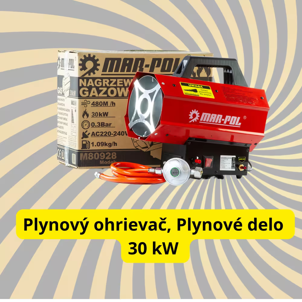 Ohrievač s Výkonom 30 kW na rýchle a efektívne ohrievanie.