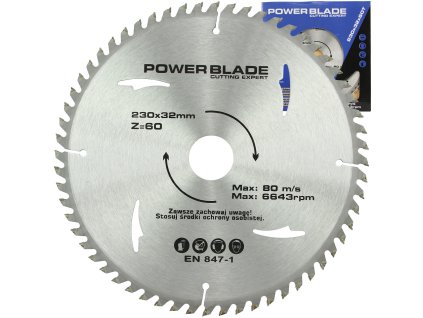 tarcza widiowa 230mm 60t 32 power blade