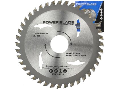 tarcza widiowa 115mm 22 40t power blade