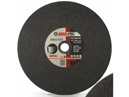 TARCZA DO CIECIA 350mm PRZECINARKI METALU STALI INOX 350x32x3 5 Srednica otworu 32mm