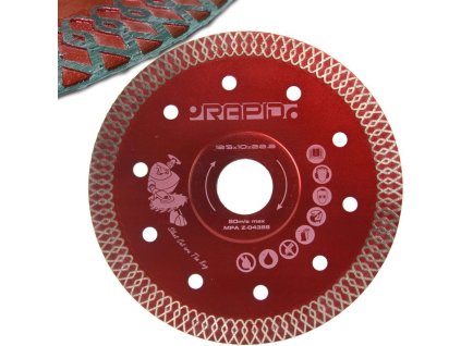 tarcza 125mm rapid silent cut red