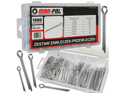 zestaw zawleczek przewleczek 1000sz