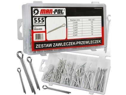 zestaw zawleczek przewleczek 555sz