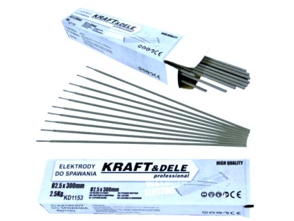 Elektródy rutilové 300 x 2.5 mm 2.5 kg KRAFT-DELE KD1153