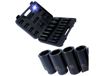 Sada nástrčných nárazových kľúčov 1/2'' 10-32 mm – 16 dielna BJC M58274