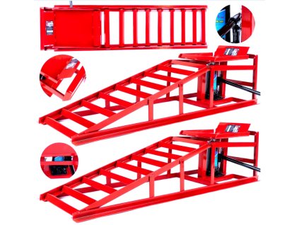Nájazdová kovová rampa s hydraulickým zdvihákom 2T  MAR-POL  M80097