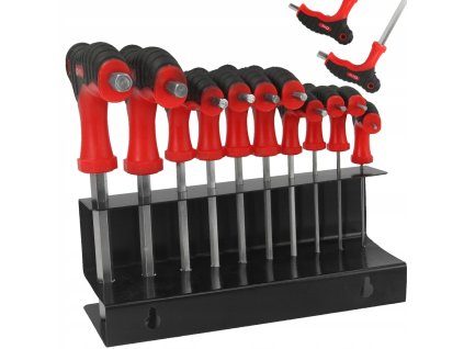KLUCZE IMBUSOWE 2 10 IMBUSY HEX 10sz STOJAK GRATIS Marka Mar Pol