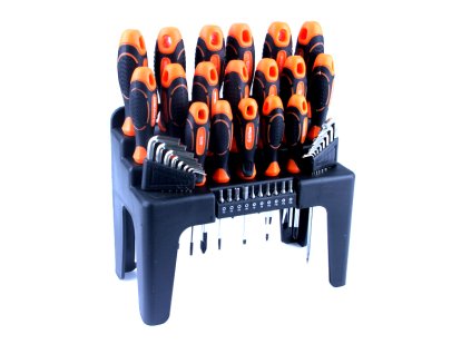 Sada skrutkovačov, imbusov, torxov 44 dielna sada MAR-POL M59990