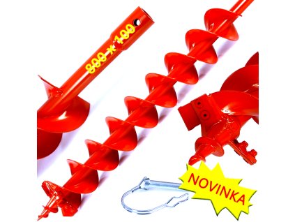 Vrták do pôdy pre motorový zemný vrták  Ø 100 mm x dl.800 mm dvojitá špirála - M83162