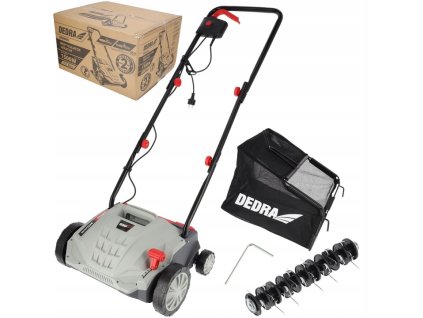 Wertykulator aerator elektryczny DEDRA 1500W 32cm do trawy 2w1 regulacja Waga narzedzia 9 kg