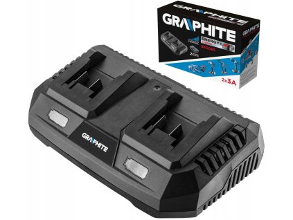 GRAPHITE LADOWARKA PODWOJNA DO AKUMULATOROW BATERII ENEGRY GRAPHITE 58G085