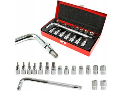 KLUCZE NASADOWE TORX BIT 1 2 17szt E10 E24