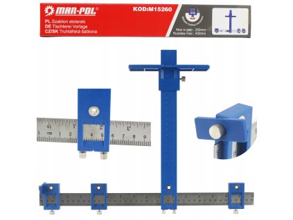 SZABLON STOLARSKI DO WYZNACZANIA OTWOROW 25 CM