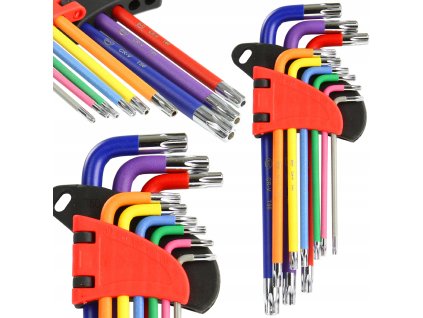 KLUCZE IMBUSOWE IMBUSY TORX ZESTAW TORX T10 T50