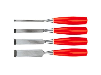 Dláta, 6-24 mm, 4 ks sada plastová rukoväť Top Tools 09A322