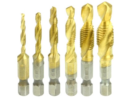 Súprava závitovacích vrtákov HSS 6 ks M3–M10 – M22332