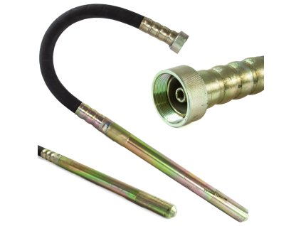 Vibračná hlavica na betón 1 m / 35 mm so závitom – Mar-Pol  – M79537