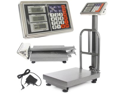 Elektronická skladová váha s podstavcom 150 kg s pamäťou cien – Dakota M90165
