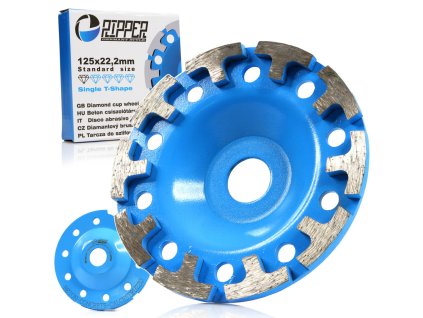 Segmentový diamantový kotúč na betón 125 mm × 22,2 mm – RIPPER Single-T – Mar-Pol M90903