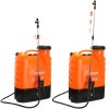 Akumulátorový chrbtový postrekovač 16 l – oranžový  DEMON M80203