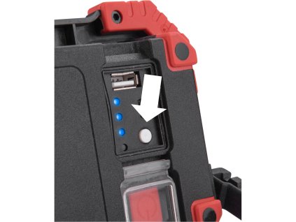 reflektor led 1000lm usb nabijeni s powerbankou li ion extol light
