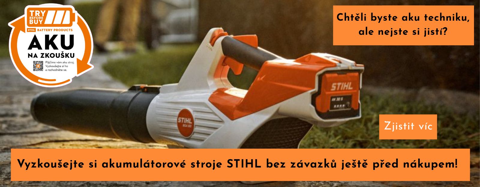 AKU technika Stihl na zkoušku