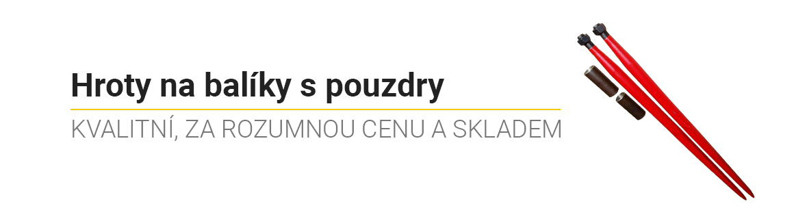 Sada hrotů na balíky s pouzdry