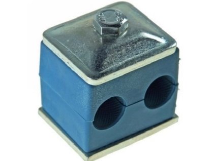 Držák hydraulických trubek pro dvě trubky 15 mm