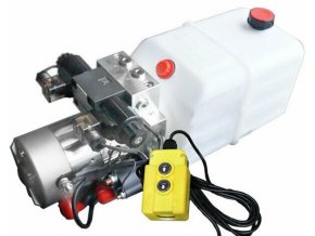 Hydraulický agregát dvoučinný 12 VDC 2.0 kW 8 litrů