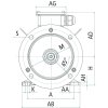 Elektromotor 4 kW, Ø250-Ø28