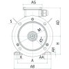 Elektromotor 5,5 kW, Ø300-Ø38