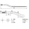 Hrot - špice na siláž 890 mm M22x1,5