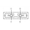 Brzdný ventil dvoučinný 1/4" VBCD DE/A