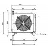 Chladič oleje maximální průtok 100L/min 38-50 °C 24V